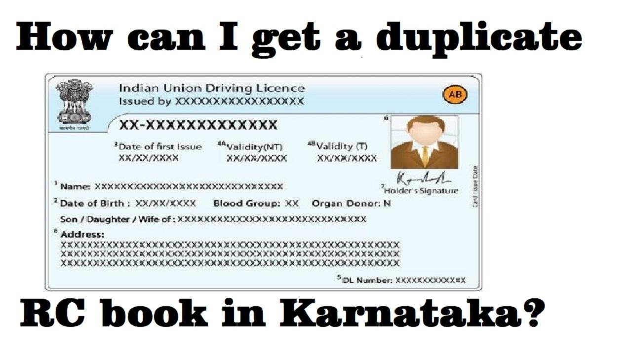 How can I get a duplicate RC book in Karnataka